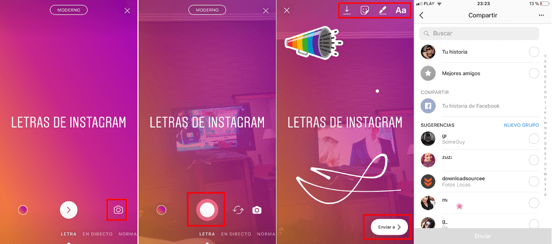 Como usar la nueva función Letra de Instagram desde tu dispositivo iOS y Android