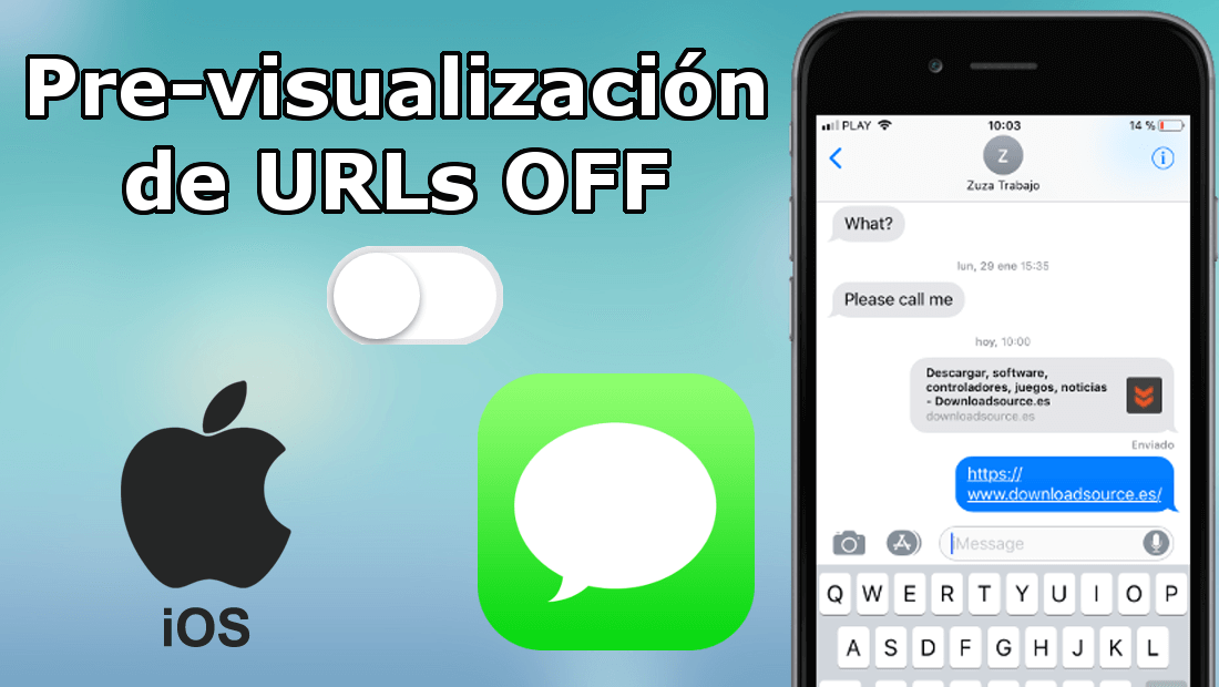 conoce como desactivar la previsualización de enlaces en los mensajes de iPhone con iOS