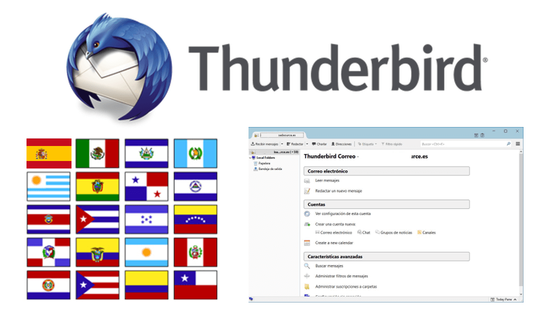 cambiar el idioma en el programa Mozilla Thunderbird
