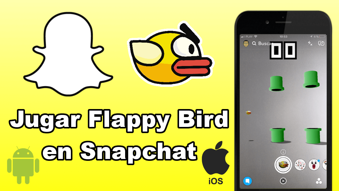 Snapchat incorpora el juego flappy bird en su app para iOS y Android