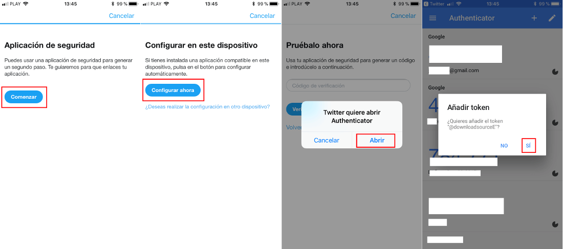 aumenta la seguridad de Twitter usando el inicio de sesión de dos factores con Google Authenticator