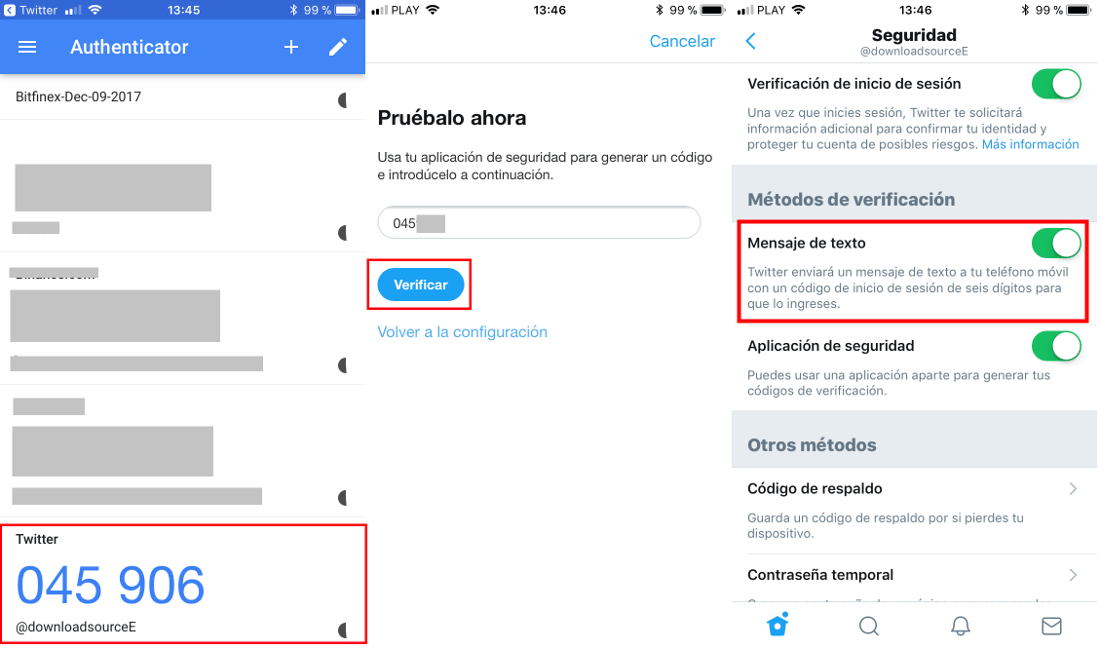 conecta google Authenticator con el inicio de sesion de Twitter para aumentar la seguridad