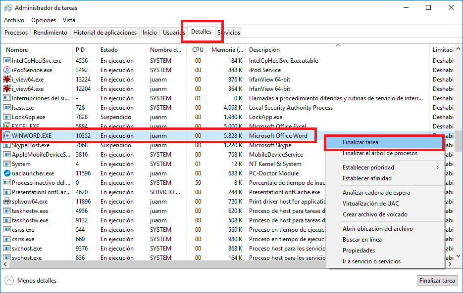 forzar la eliminación de un archivo o carpeta en windows 10
