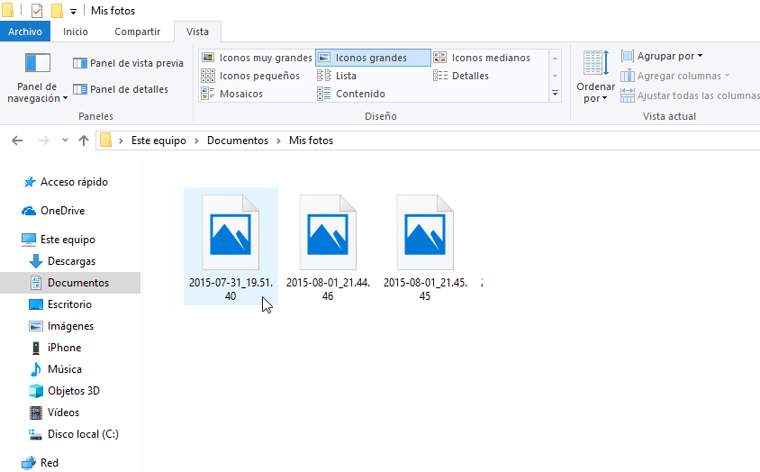 solucionar problemas con los Thumbnail de archivos en windows 10