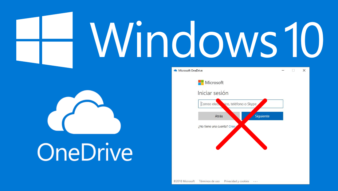 desactivar la ventana de inicio de OneDrive cuando arranca Windows 10