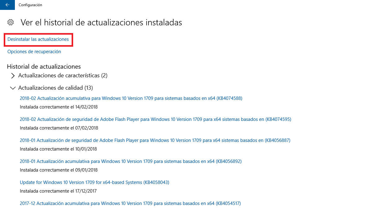 Windows 10 deja de reconocer el teclado conectado mediante usb