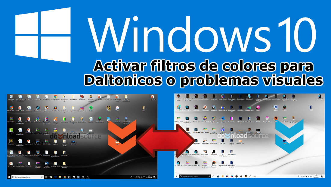 Como usar filtros de color en Windows 10 para usuarios dalt nicos