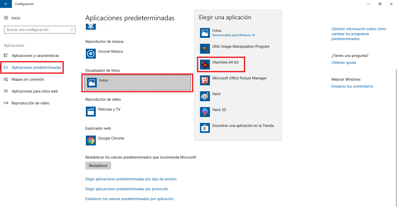 La app fotos de Windows 10 no puede abrir la archivos en formato JPG