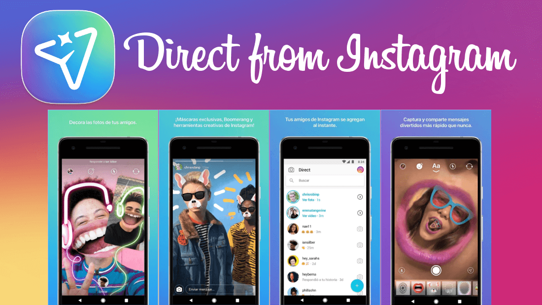 como usar la nueva app Direct from Instagram para enviar mensajes privados 