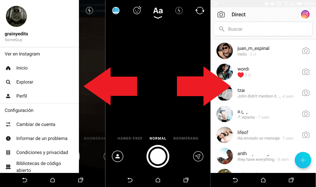 Direct la nueva app de Instagram para el chatear por mensajes privados
