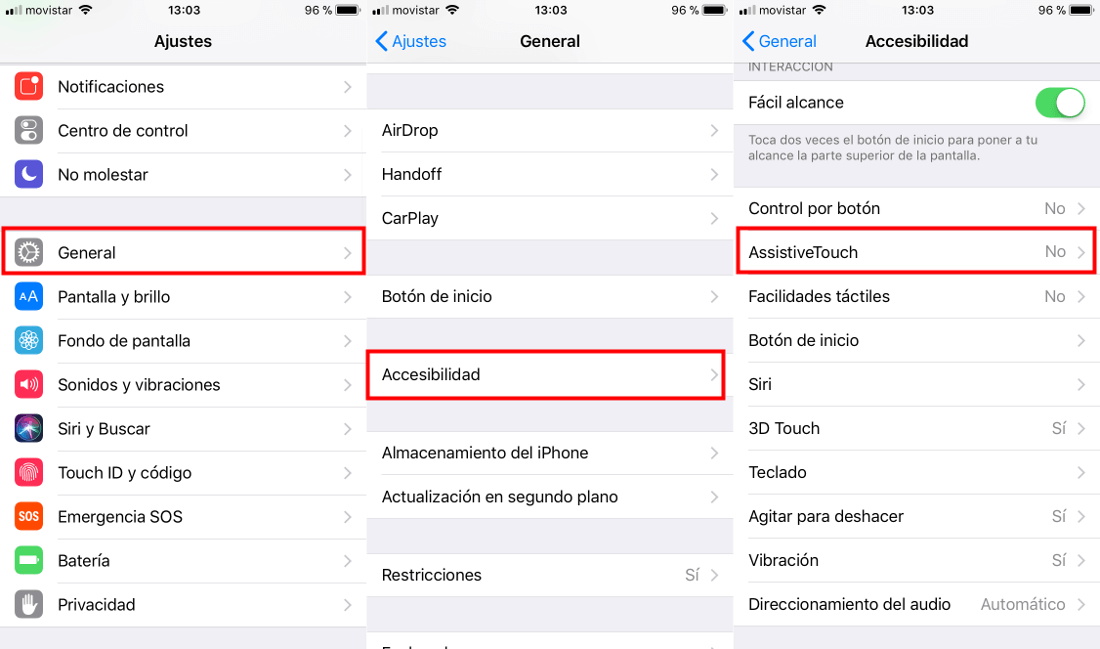 hacer capturas de pantalla en iPhone sin necesidad de pulsar botones 