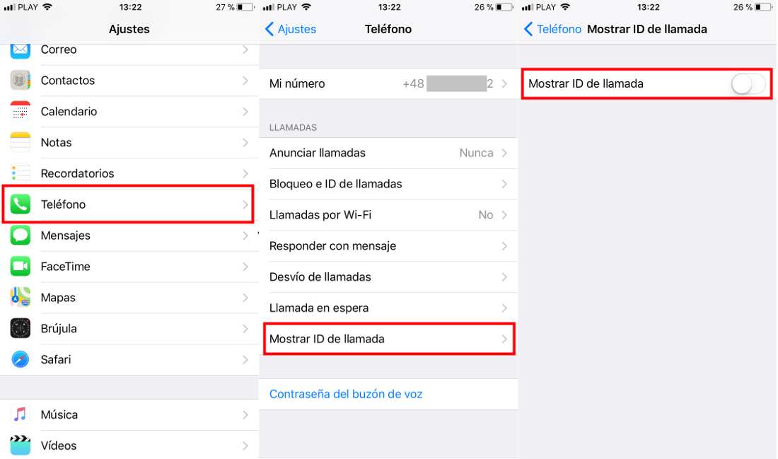 realizar llamadas con numero oculto desde tu iPhone