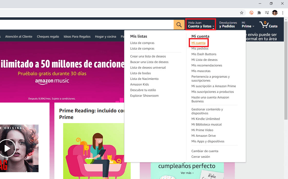 cambiar la tarjeta para comprar en Amazon