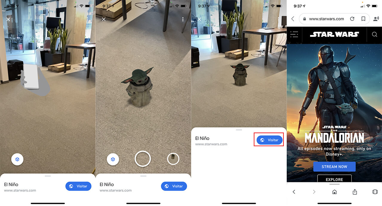 the mandalorian se une a google para ofrecer realidad virtual de  baby yoda