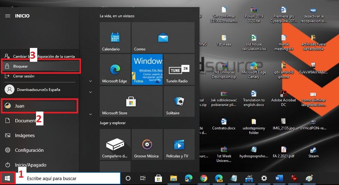 bloquear windows 10