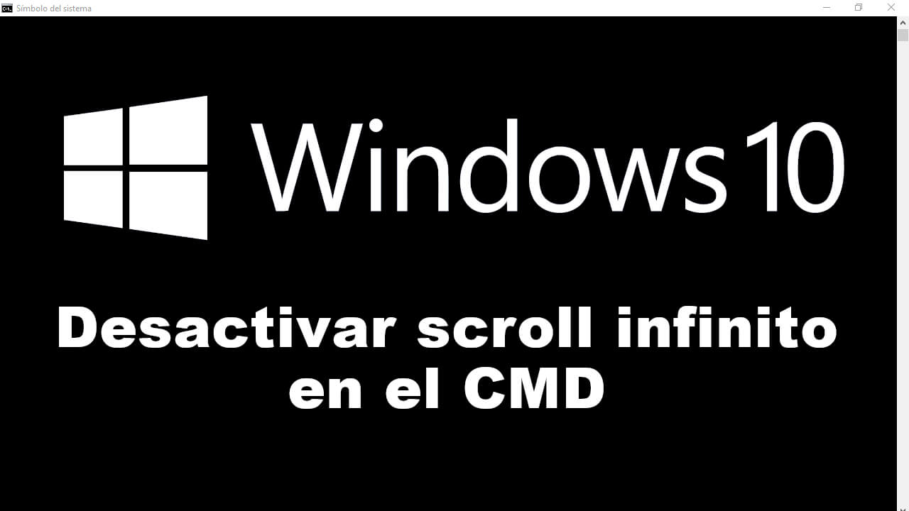 desactivar el desplazamiento adelante del cmd en windows 10