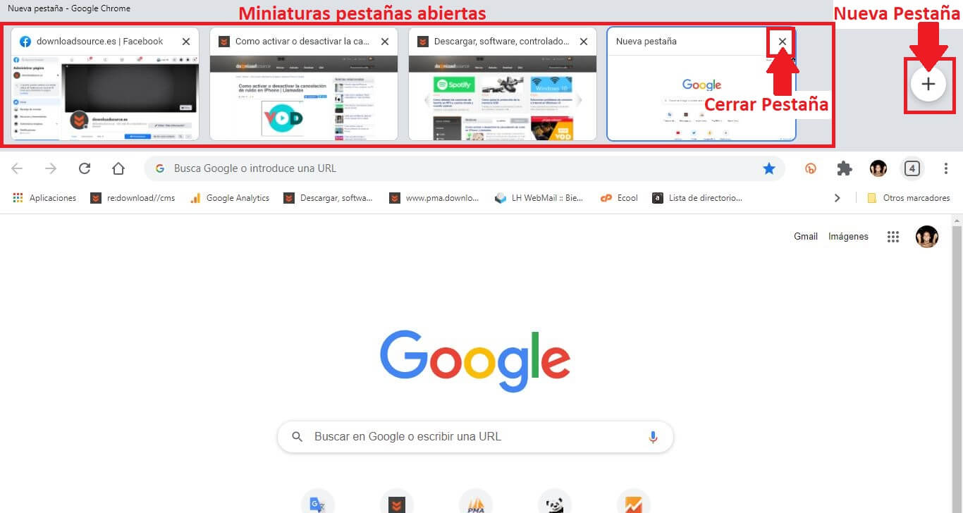 oculta todas las pestañas abiertas de chrome y mostrarlas en una nueva sección WebUI tab strip