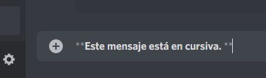 negrita en mensajes de discord