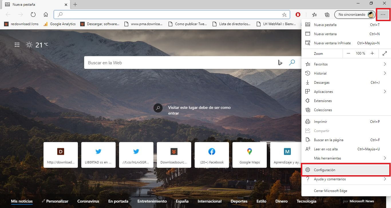 Microsoft edge se cierra repentinamente