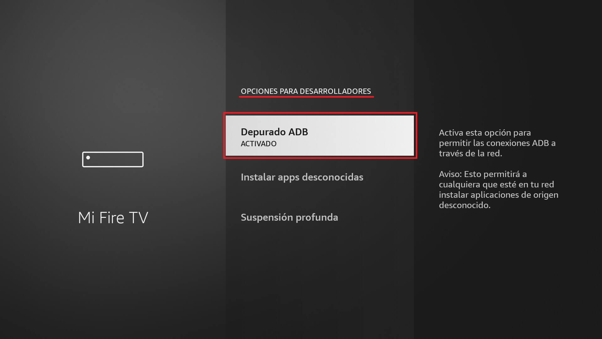 tomar screenshot en fire tv