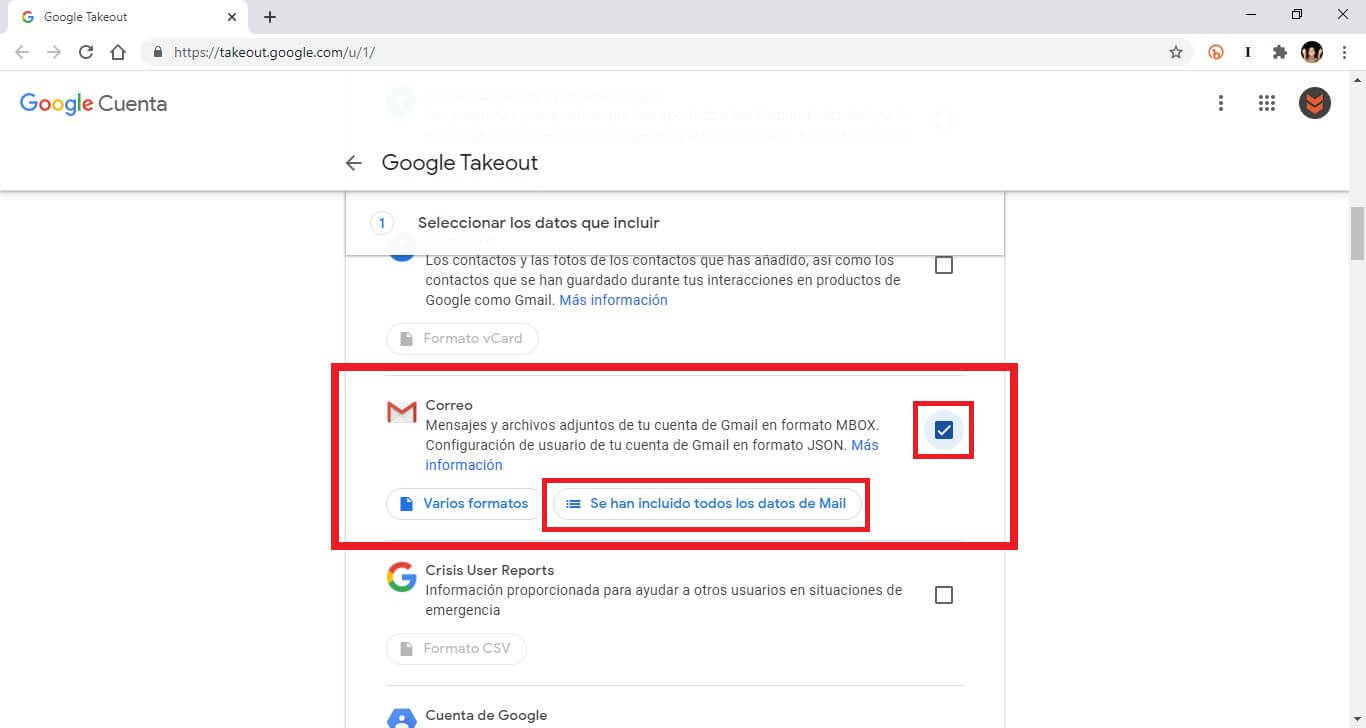 como crear una copia de seguridad de tus correos de gmail