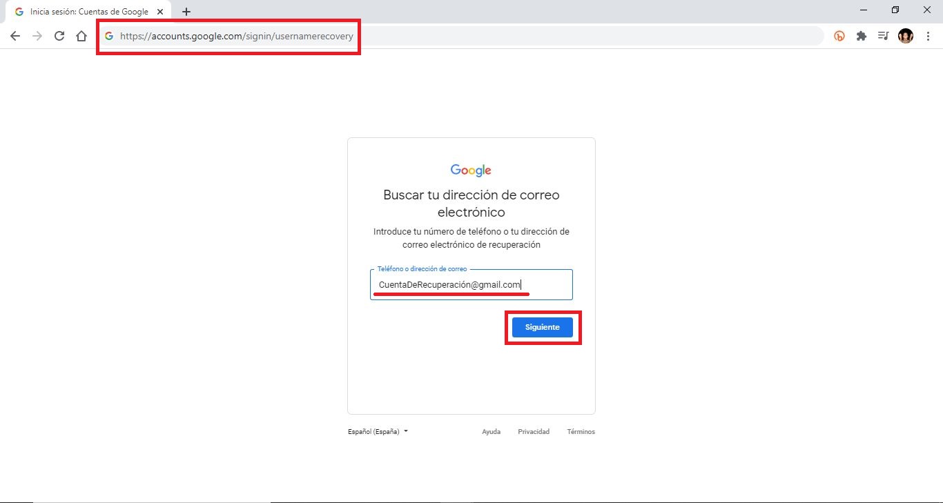 número álbum de recortes Temblar Olvidé la dirección de correo de Gmail: Como recuperarla