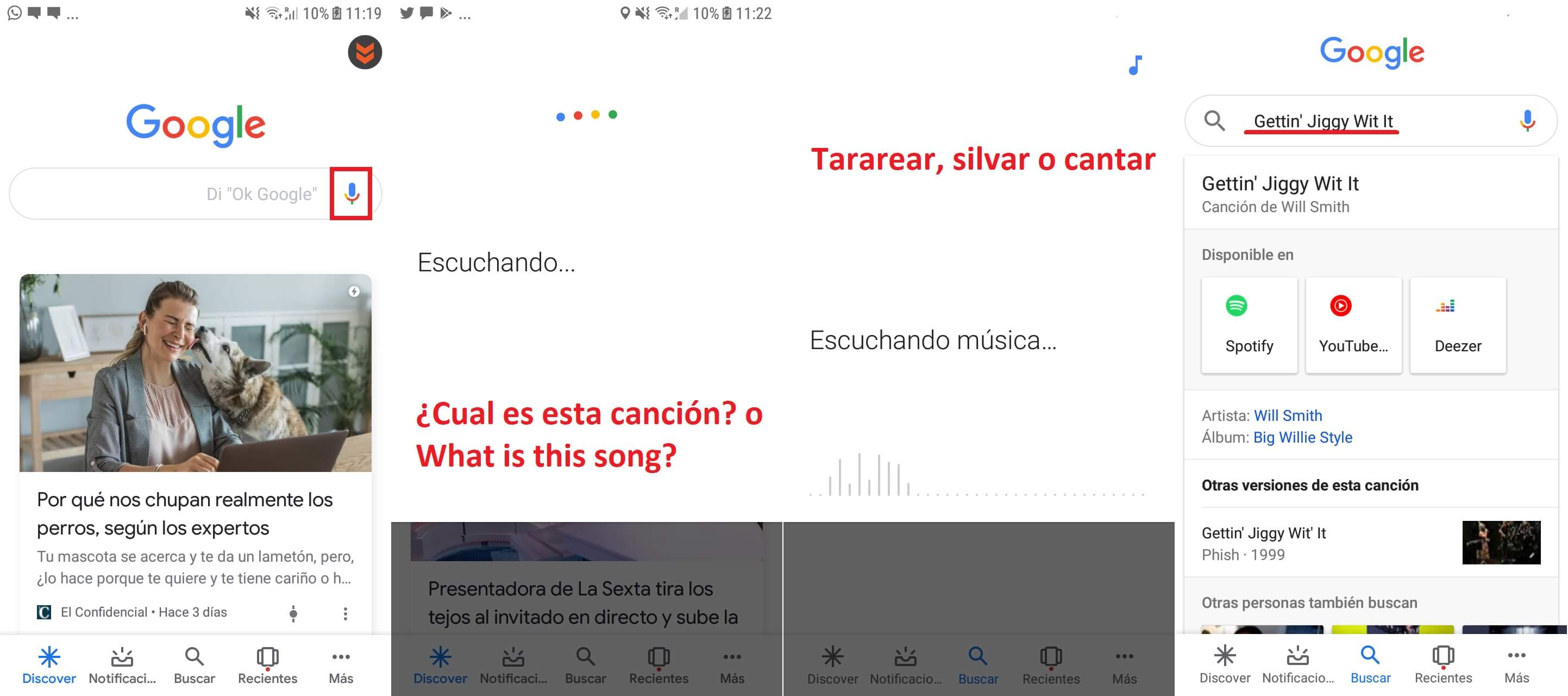 google permite encontrar canciones con tan solo tararearla o bien silbándola a tu Android o iPhone