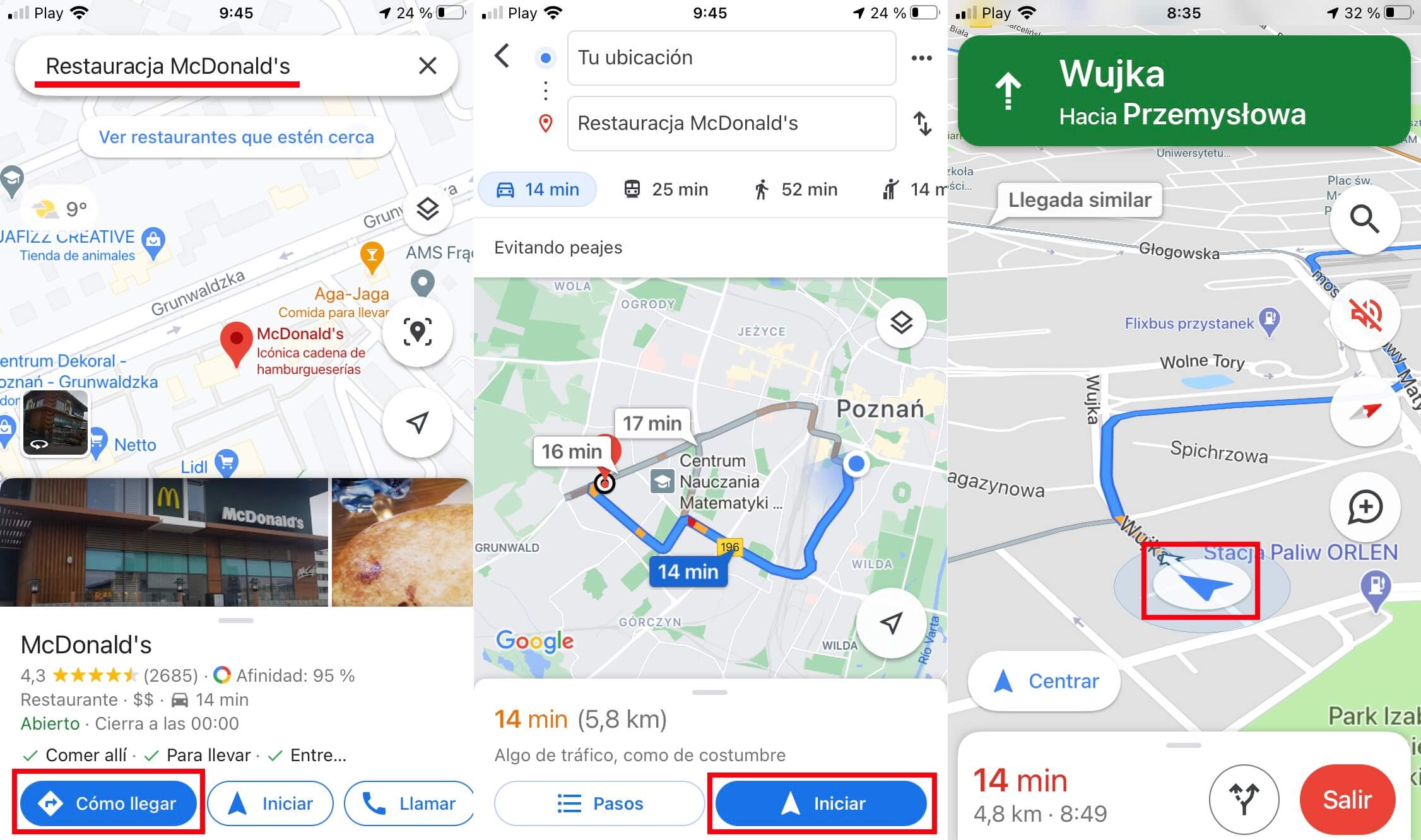 usar icono de coches en google maps para android y iPhone