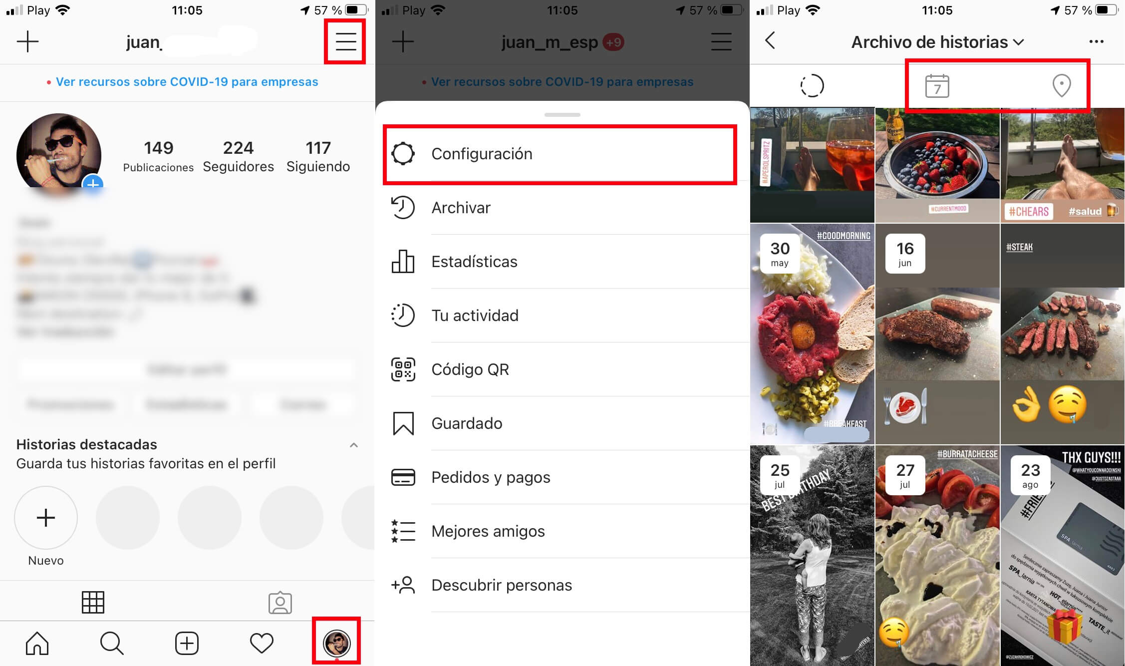 Instagram añade calendario y mapa para el archivo de historias