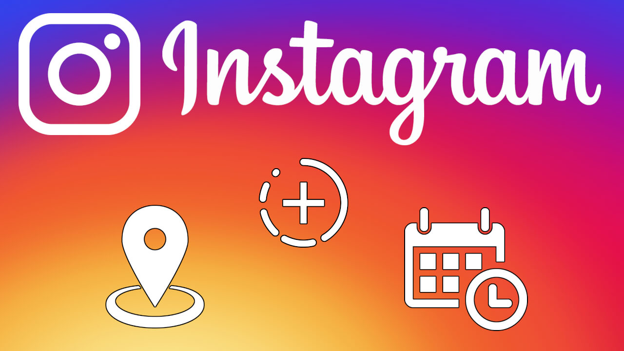 Instagram calendario y mapa de historias.