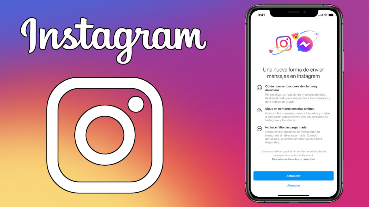 como vincular messenger con instagram