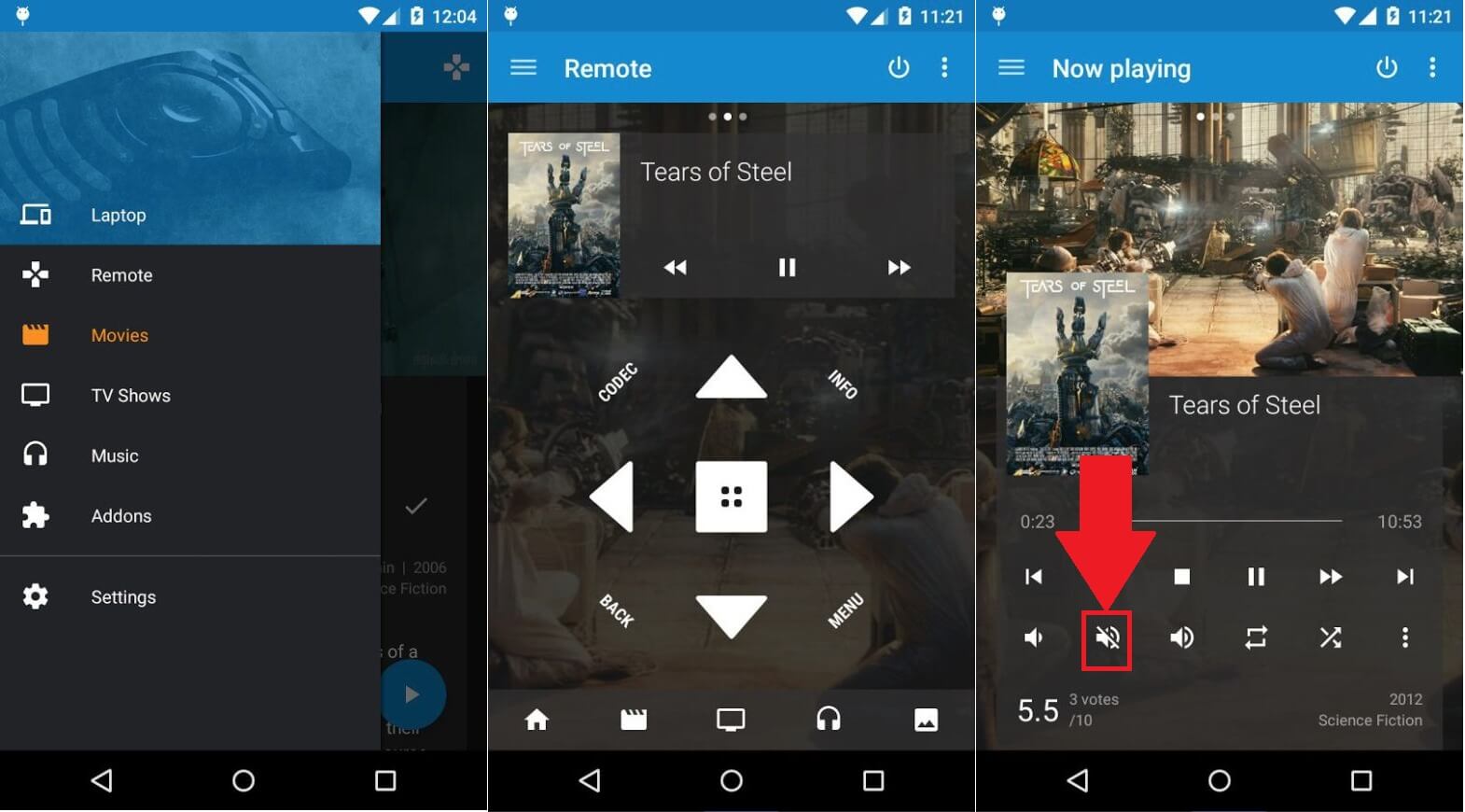 Kodi está en mute y no puedo activar el sonido