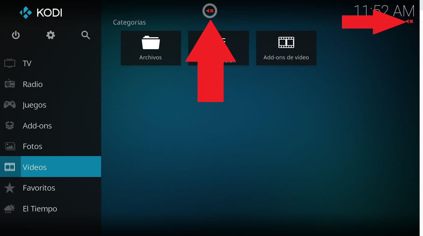 Kodi no reproduce sonido