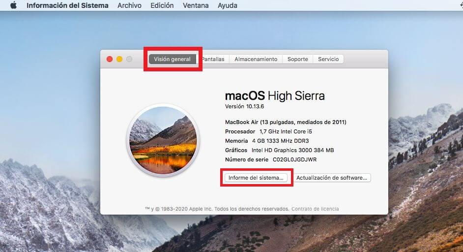 macbook permite conocer el número de cargas totales de la bateria de Mabook