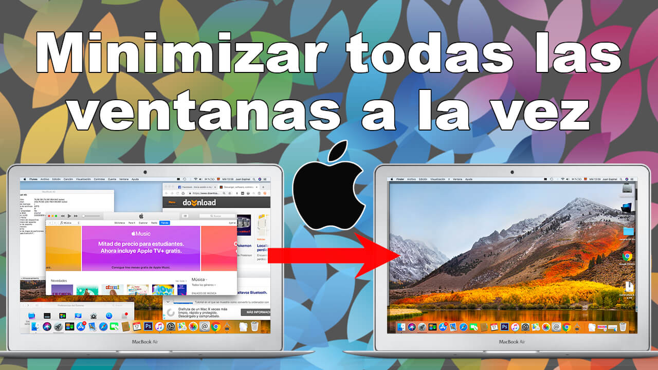 como hacer que se minimicen todas las ventanas de mac a la vez