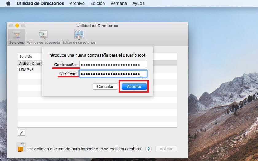 conseguir acceso total en mac con el usuario root en macOS