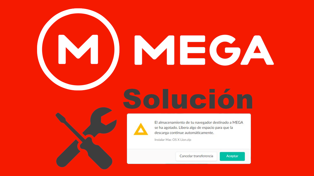 El almacenamiento de tu navegador destinado a MEGA se ha agorado. Libera algo de espacio para que la descarga continúe automáticamente