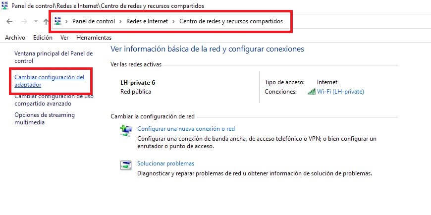 desactivar NetBIOS sobre TCP/IP en Windows 10