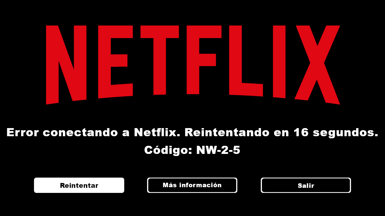 Cómo solucionar el error de Netflix NW-2-5