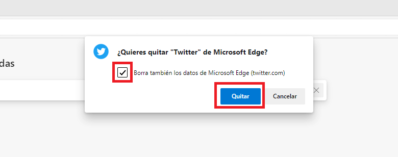 como desinstalar una PWA de tu navegador Microsoft Edge