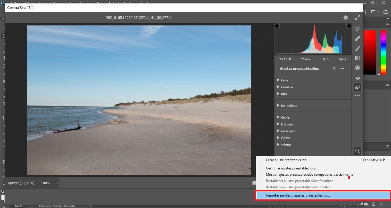 como instalar presets a photoshop