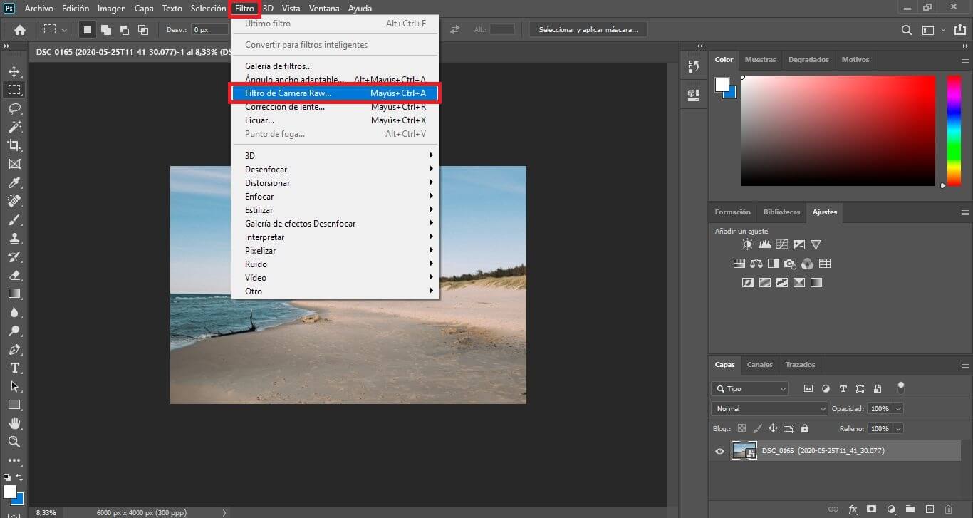 como instalar filtros a photoshop