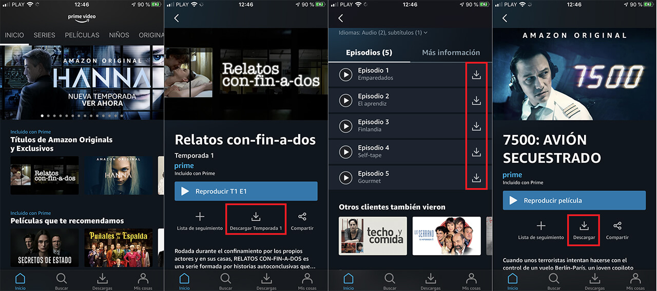 como descargar peliculas y series de amazon prime video en tu telefono android o iPhone