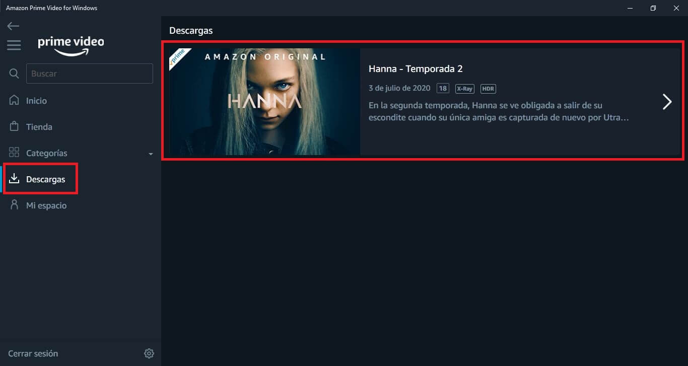 como descargar episodios de una series de amazon prime video en windows