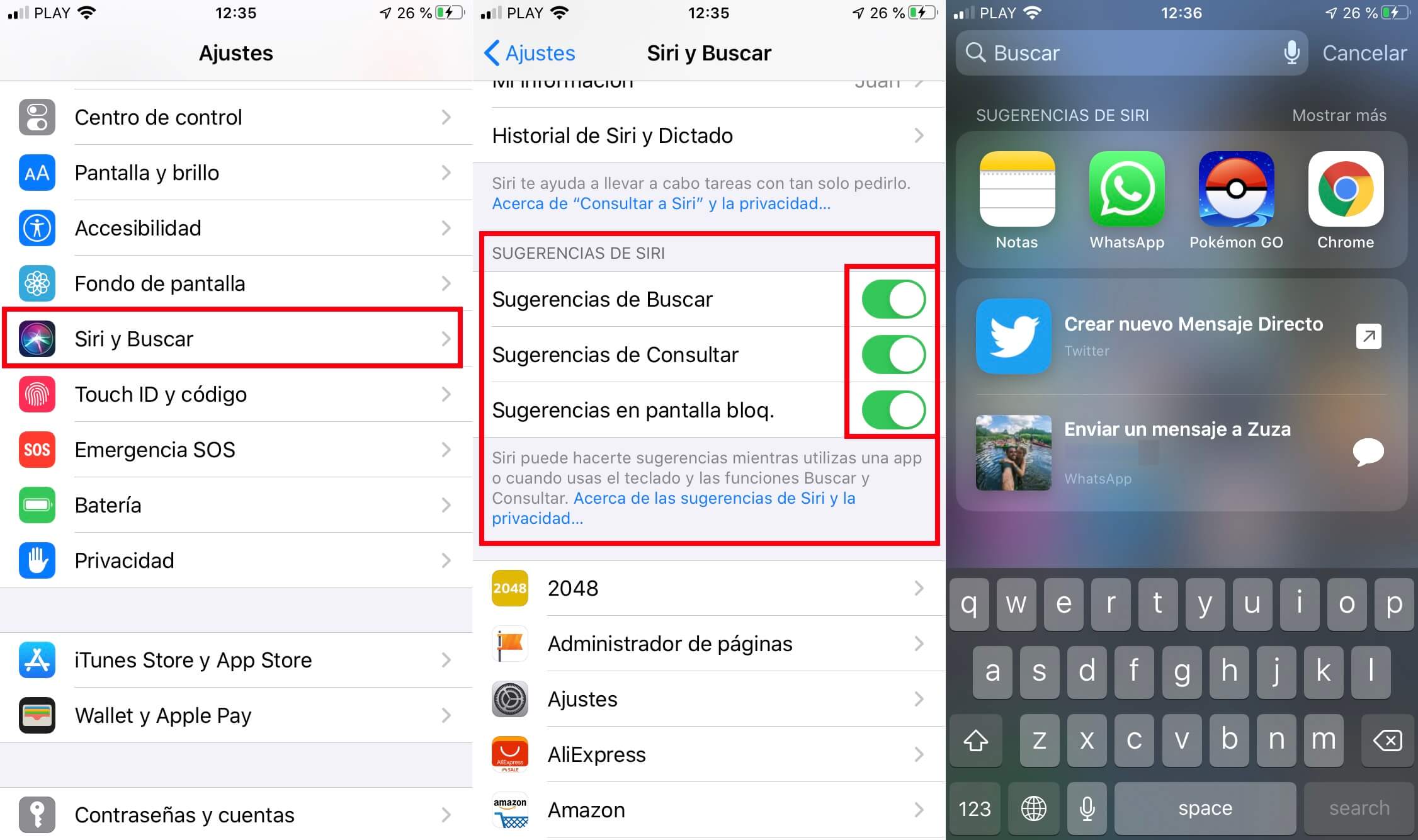 Como usar las sugerencias de siri en iphone con iOS