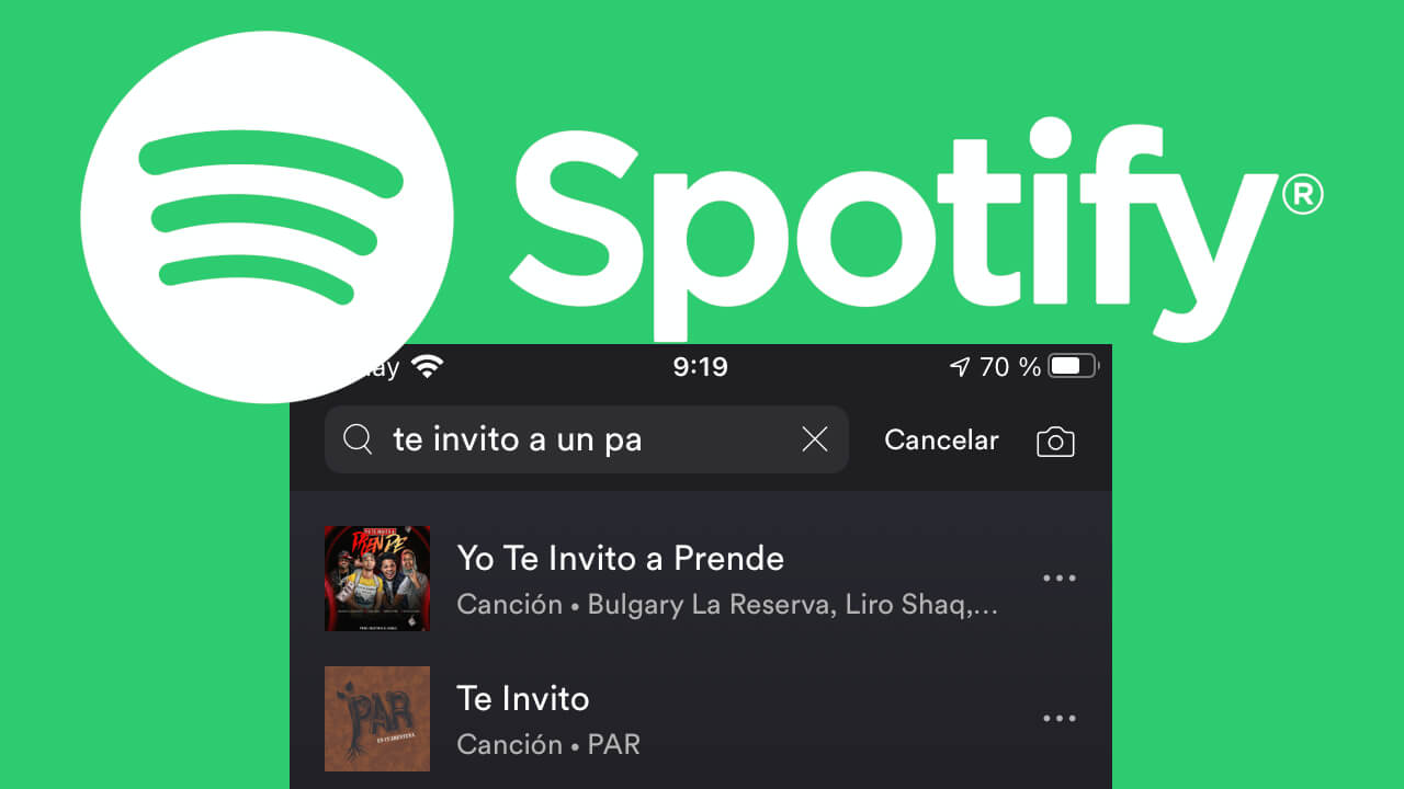 como realizar la busqueda de canciones en Spotify usando la letra de la canción