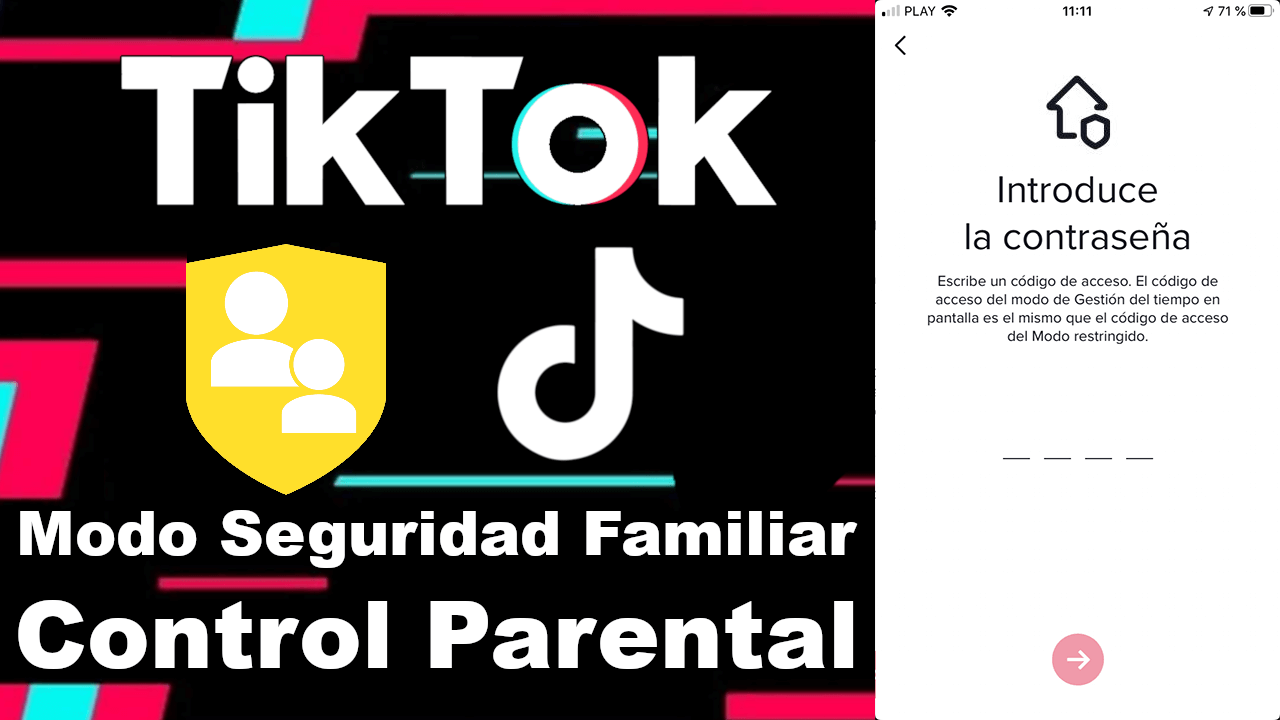 Como activar el modo de seguridad familiar en Tiktok para un control parental