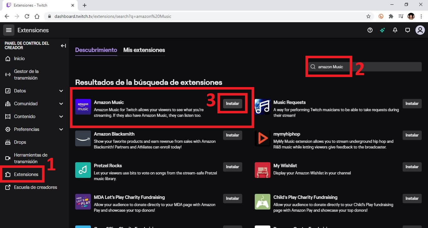 como realizar directos en Twitch con musica de forma legal