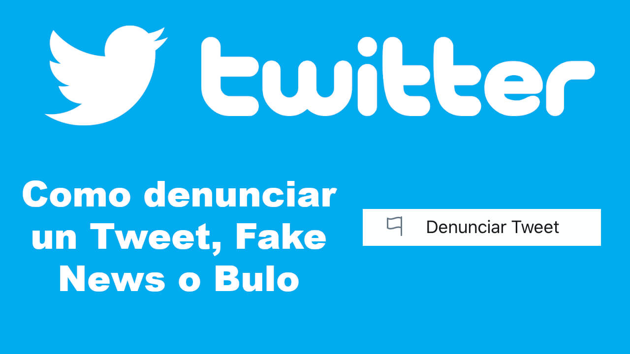 conoce como reportar un tweet de Twitter en telefono o web