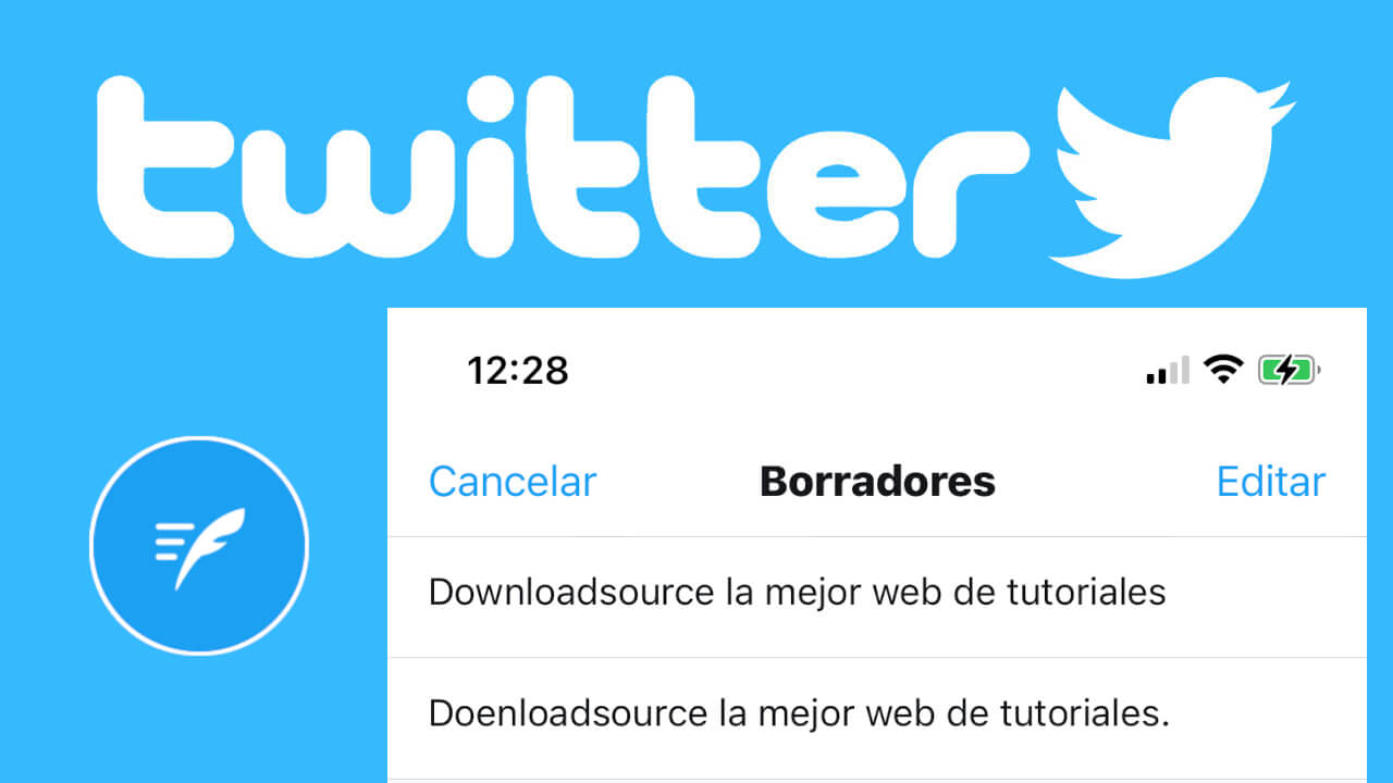como guardar tweets como borradores en twitter